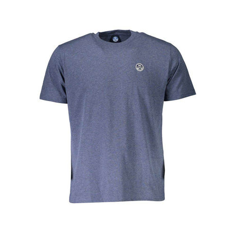 North Sails Blue Cotton Men T-Shirt - Hilstor