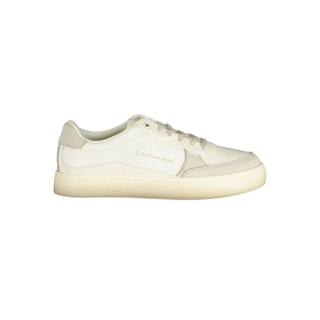 Calvin Klein Elegant White Sneakers with Contrast Accents - Hilstor