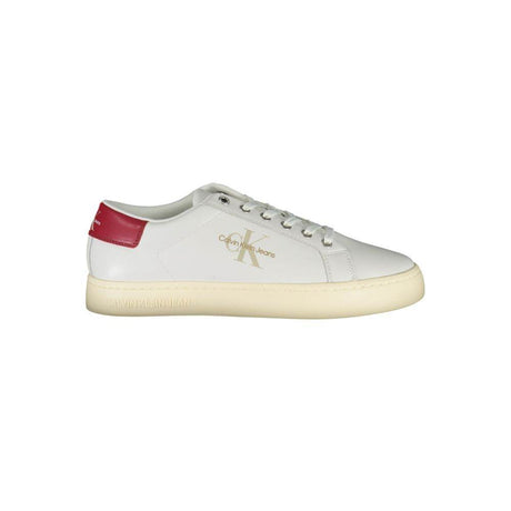 Calvin Klein Eco-Conscious White Lace-up Sneakers - Hilstor