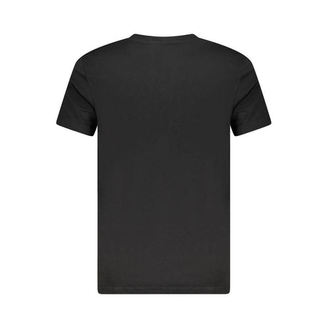 Cavalli Class Black Cotton Men T-Shirt - Hilstor
