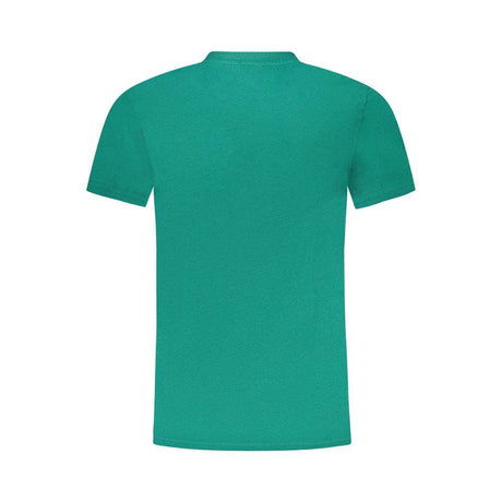 Cavalli Class Green Cotton Men T-Shirt - Hilstor