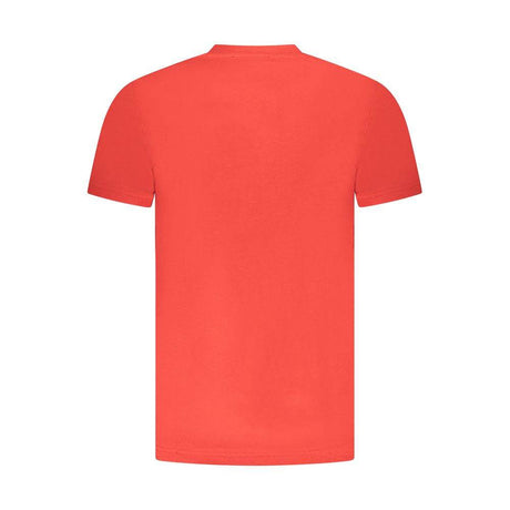 Cavalli Class Red Cotton Men T-Shirt - Hilstor