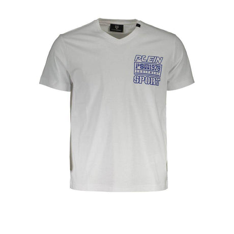 Plein Sport White Cotton Men T-Shirt - Hilstor