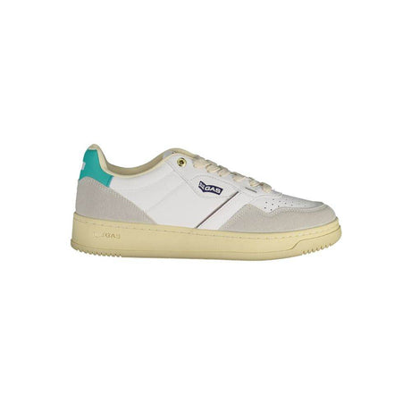 Gas White Artificial Leather Women Sneaker - Hilstor