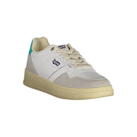 Gas White Artificial Leather Women Sneaker - Hilstor