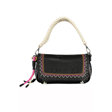 Desigual Black Polyethylene Handbag - Hilstor