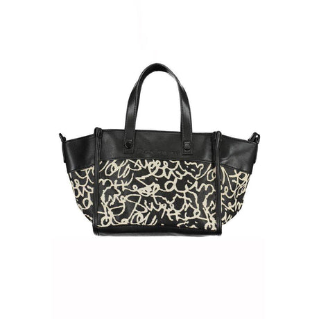 Desigual Black Polyester Handbag - Hilstor