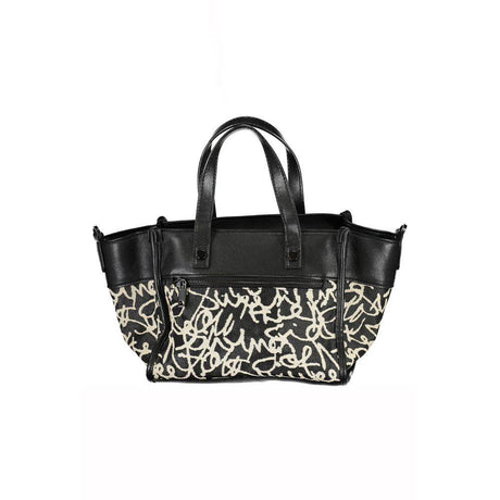 Desigual Black Polyester Handbag - Hilstor