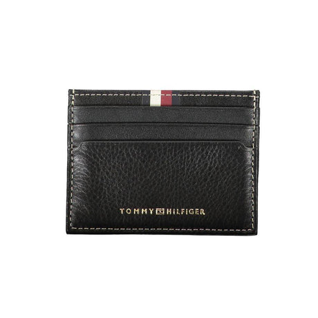 Tommy Hilfiger Black Leather Men Wallet - Hilstor