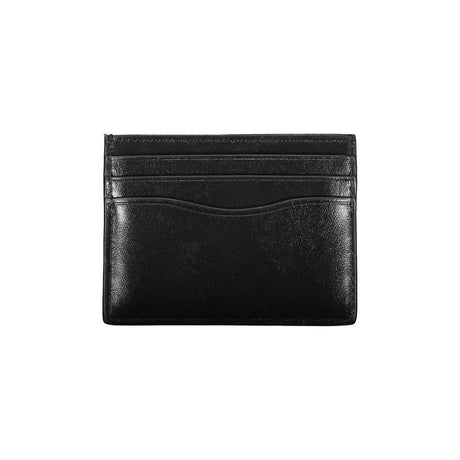 Calvin Klein Sleek Black Leather Card Holder - Hilstor