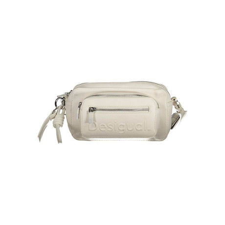 Desigual White Polyethylene Handbag - Hilstor