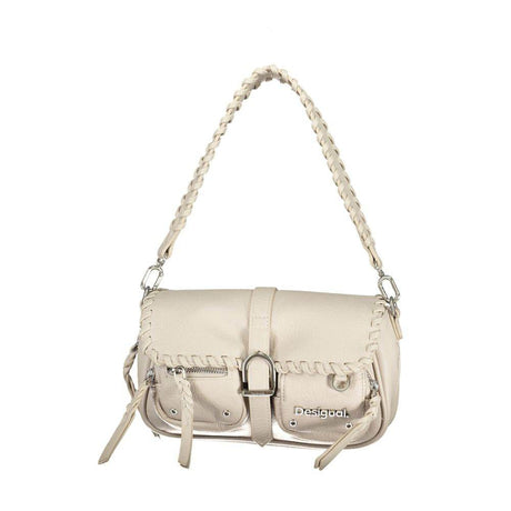 Desigual White Polyethylene Handbag - Hilstor