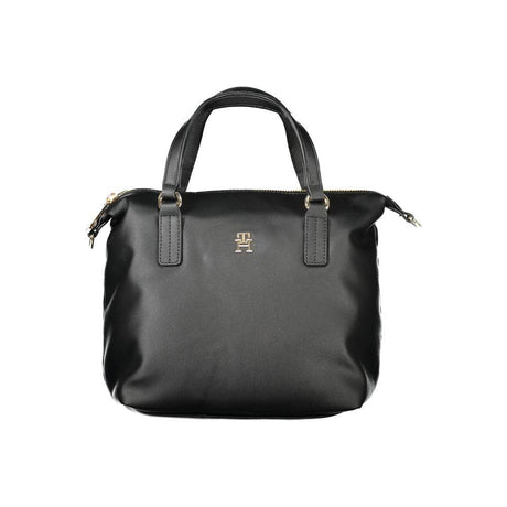 Tommy Hilfiger Black Polyester Women Handbag - Hilstor