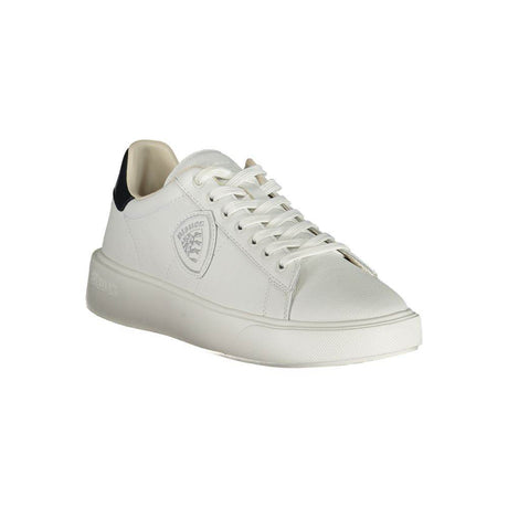 Blauer White Polyethylene Men Sneaker - Hilstor