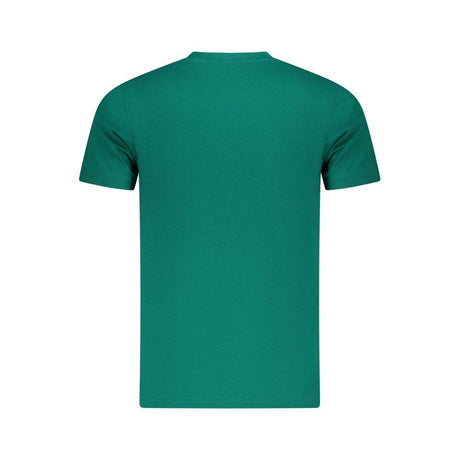 Cavalli Class Green Cotton Men T-Shirt - Hilstor