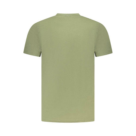 Cavalli Class Green Cotton Men T-Shirt - Hilstor