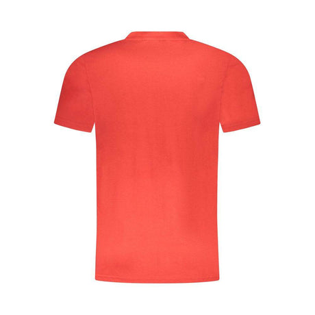 Cavalli Class Red Cotton Men T-Shirt - Hilstor