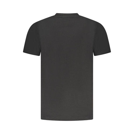 Cavalli Class Black Cotton Men T-Shirt - Hilstor