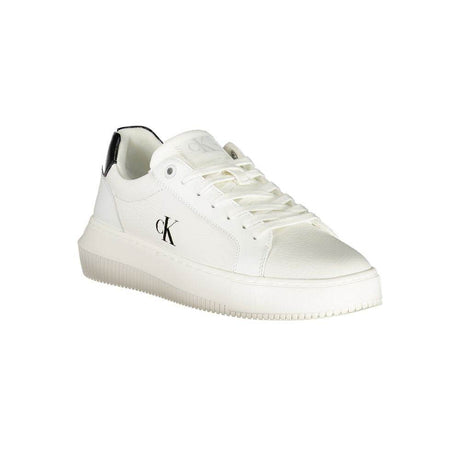 Calvin Klein White Leather Women Sneaker - Hilstor