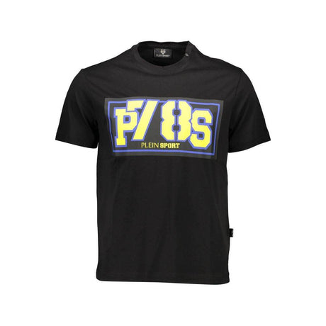 Plein Sport Black Cotton Men T-Shirt - Hilstor