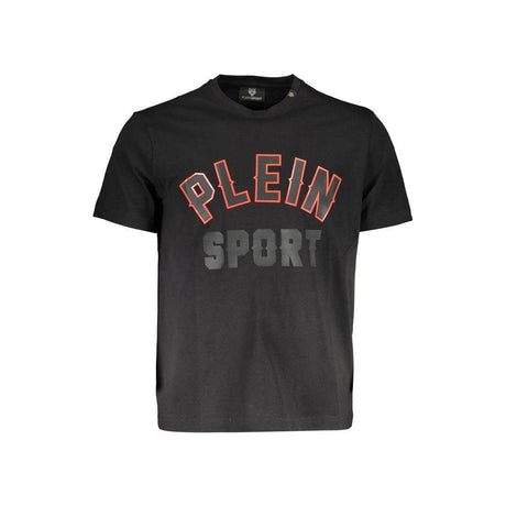 Plein Sport Black Cotton T-Shirt - Hilstor