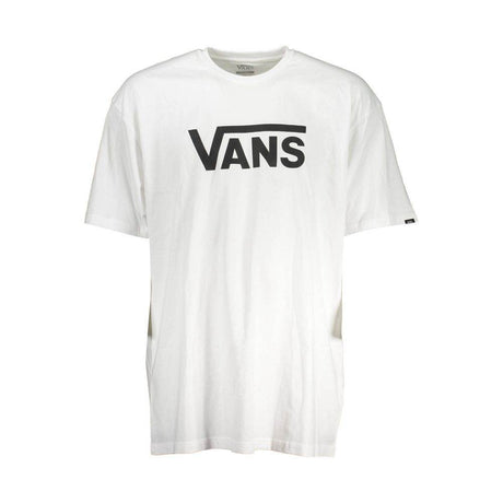 Vans White Cotton Men T-Shirt - Hilstor