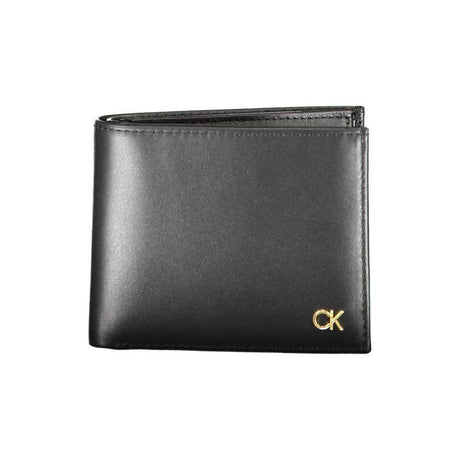 Calvin Klein Black Leather Men Wallet - Hilstor