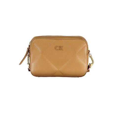 Calvin Klein Brown Polyester Handbag - Hilstor