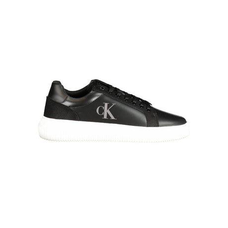 Calvin Klein Black Polyester Sneaker - Hilstor