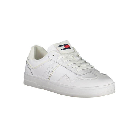 Tommy Hilfiger White Polyethylene Women Sneaker - Hilstor