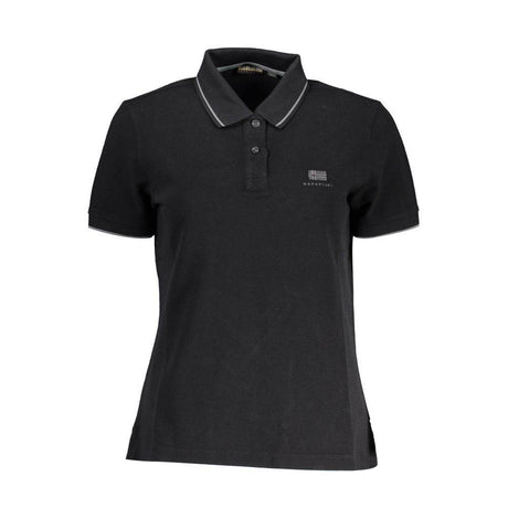 Napapijri Black Cotton Women Polo Shirt - Hilstor
