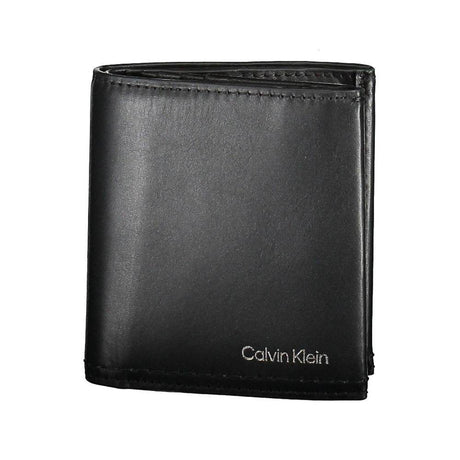 Calvin Klein Black Leather Men Wallet - Hilstor