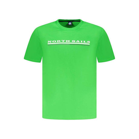 North Sails Green Cotton Men T-Shirt - Hilstor