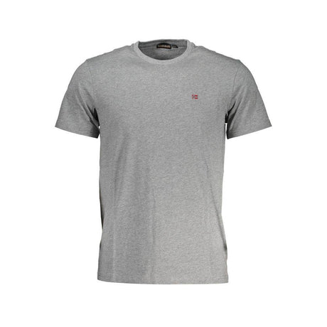Napapijri Brown Cotton Men T-Shirt - Hilstor