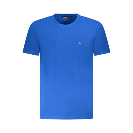 Napapijri Blue Cotton Men T-Shirt - Hilstor