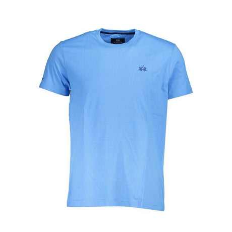 La Martina Blue Cotton Men T-Shirt - Hilstor