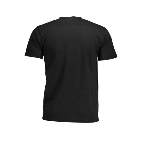 Sergio Tacchini Black Cotton Men T-Shirt - Hilstor
