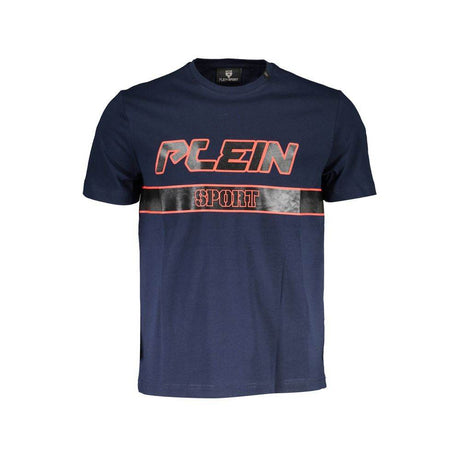 Plein Sport Blue Cotton Men T-Shirt - Hilstor