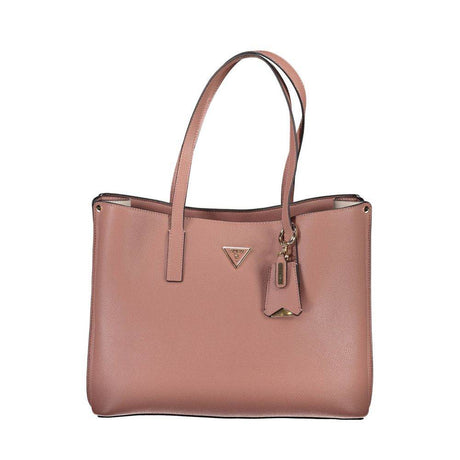 Guess Jeans Pink Polyethylene Handbag - Hilstor