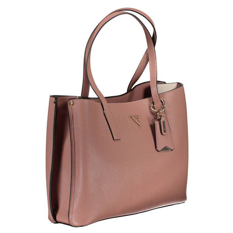 Guess Jeans Pink Polyethylene Handbag - Hilstor