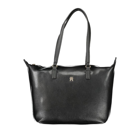Tommy Hilfiger Black Polyester Handbag - Hilstor
