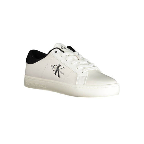 Calvin Klein White Polyester Sneaker - Hilstor