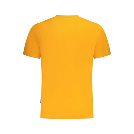 Napapijri Orange Cotton Men T-Shirt - Hilstor