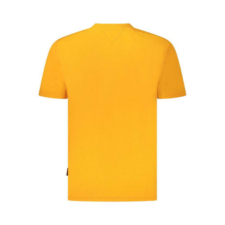 Napapijri Orange Cotton Men T-Shirt - Hilstor