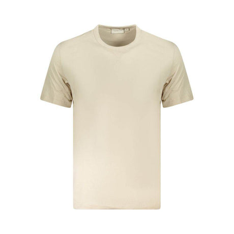 Calvin Klein Beige Cotton Men T-Shirt - Hilstor