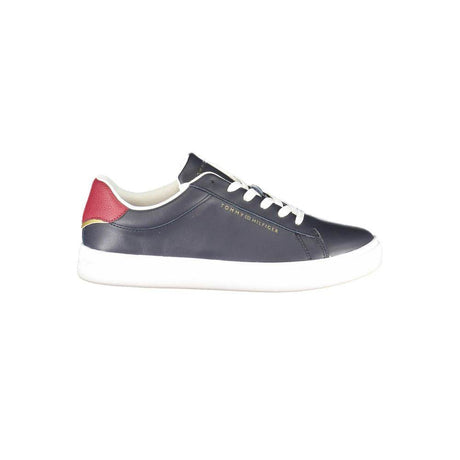 Tommy Hilfiger Blue Leather Women Sneaker - Hilstor