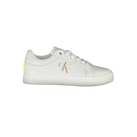 Calvin Klein White Leather Women Sneaker - Hilstor
