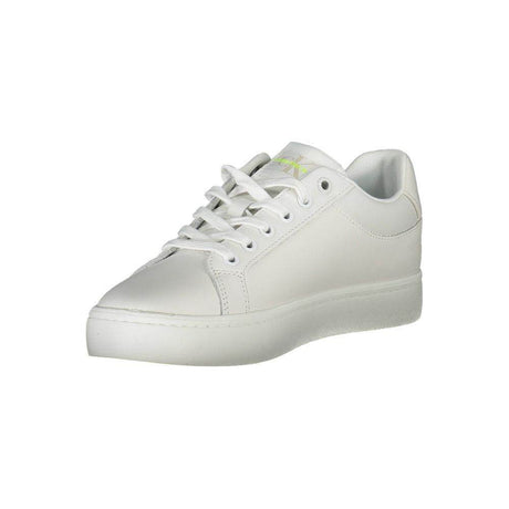 Calvin Klein White Leather Women Sneaker - Hilstor