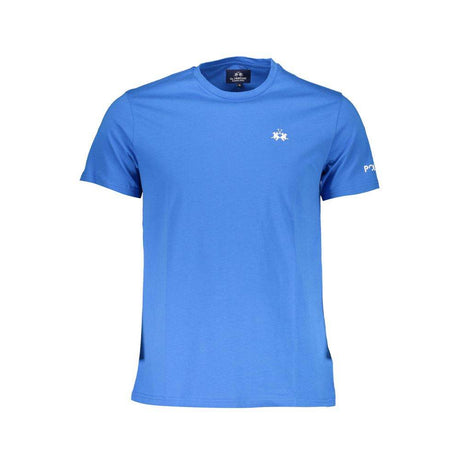 La Martina Blue Cotton Men T-Shirt - Hilstor