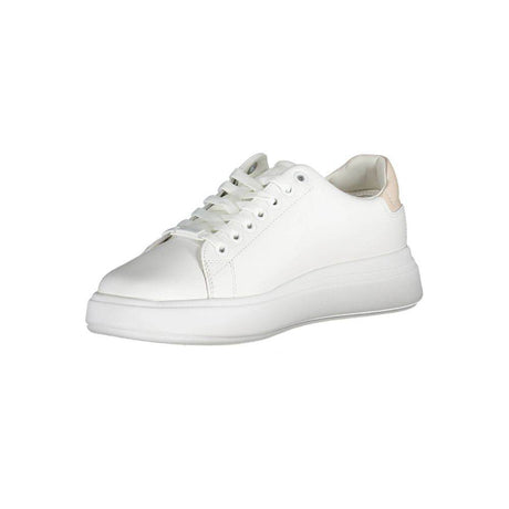 Calvin Klein White Leather Women Sneaker - Hilstor